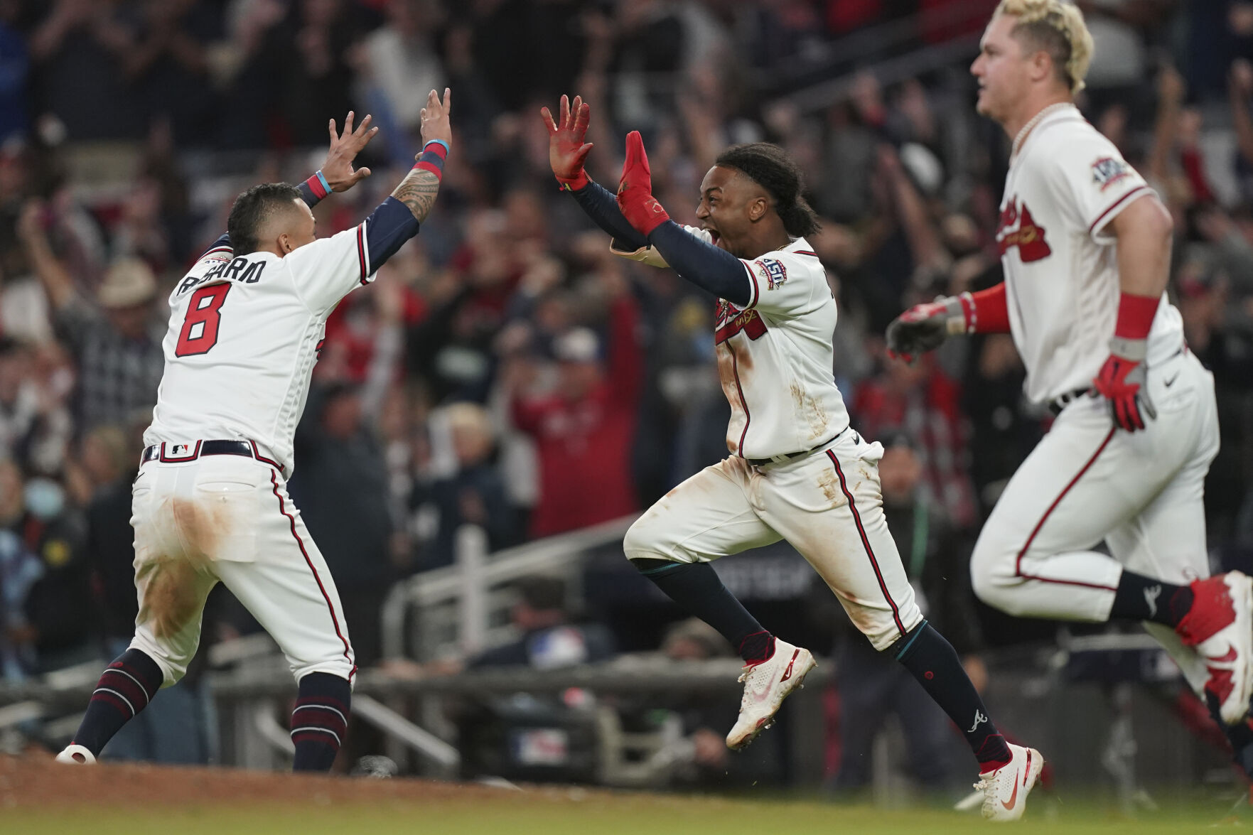 APTOPIX NLCS Dodgers Braves Baseball